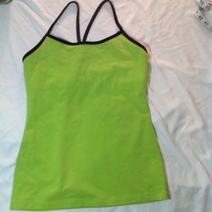 Lululemon Athletica- Lime Green Tank Top